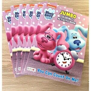 6x Blue’s Clues & You! Jumbo Coloring Activity Books “You Can Count On Me!”